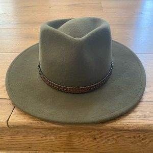 Felt Olive Green Hat
